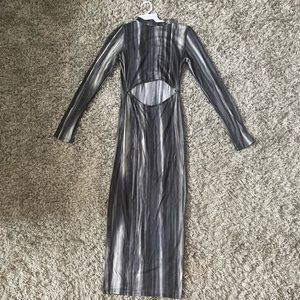 NWT| Black, Grey and white dress!
